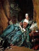 Francois Boucher Portrat der Madame de Pompadour oil on canvas